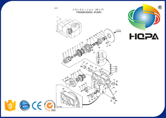 4083852 масло механического уплотнения 4641671 рамки для HITAHCI EX1800 EX1100